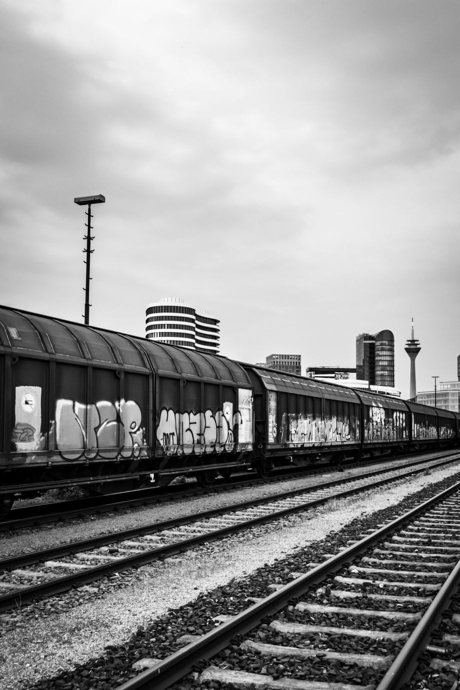 Freight Trains, Düsseldorf - Black & White