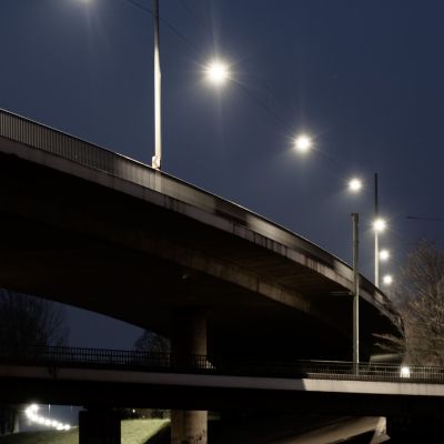 Early morning Meetup, Rheinkniebrücke Düsseldorf